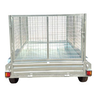 Remorque agricole avec cylindres basculants pour camionnettes 10 * 5ft Cage Dump Farm Trailer