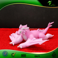Dragon rose gonflable rebondissant, design personnalisé, dragon gonflable allongé, jouet gonflable pour piscine