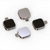 Nuevo 8GB 16GB 32GB 64GB Teléfono inteligente Unidad flash USB Tipo C Luz LED Logotipo Colorido Disco de la Unidad de metal USB 3,0 Interfaz