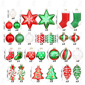Promessa Atacado Exquisite Enfeites De Natal Baubles Bolas conjunto de 54 1 pcs Shatterproof Bolas de Natal Para A Árvore de Ouro Brilhante - Product Image 3
