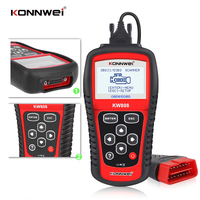 KONNWEI KW808 Scanner OBD2, Scanner de diagnostic automobile, Décodeur de codes de panne de voiture, Outil de diagnostic auto