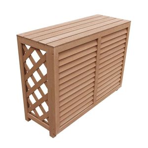 2024 mới sân sau WPC lưới/Gỗ nhựa composite vườn lưới nhựa trang trí lưới Bảng điều khiển - Product Image 5