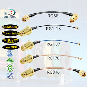 定制RG0.81 RG1.13 RG1.37 RG178 RG174 RG316 RG58天线延长射频同轴电缆低损耗尾纤通讯电缆 - Product Image 1