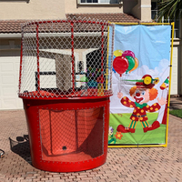 Carnaval d'été en plein air de qualité commerciale sports interactifs jeux d'éclaboussures d'eau réservoir dunk adulte