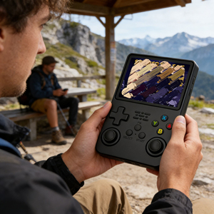 Console de jeu portable avec écran IPS HD de 3,5 pouces, mémoire de 64 Go, autonomie ultra-longue, cadeau pour adultes, adolescents et enfants (noir) - Product Image 3