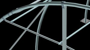 מלאי מפעל ערכת חממות צינורות פלדה מחבר צינורות פלדה מרובעים מחברים בין קליפות לבית ירוק - Product Image 3