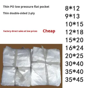 Bolsa de Plástico PE de Grado Alimenticio con Sellado Térmico de Película Delgada, Boca Plana Pequeña, para Alimentos para Bebés, Condimentos, Auriculares, Conservación de Frescura - Product Image 2