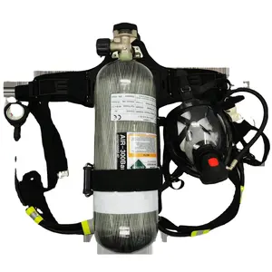 Appareil respiratoire portable réglable RHZKF6.8/30 SCBA avec alarme sonore pour les pompiers industrie chimique