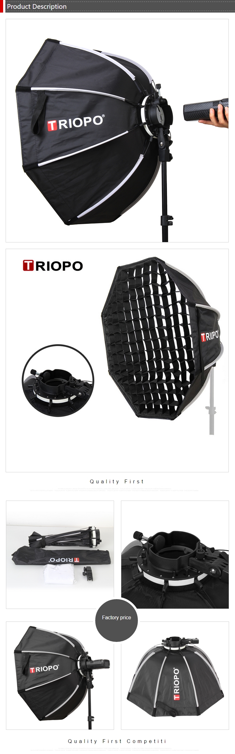 SP-120 （TRIO） Triopo KX Series Softboxes - Enhance Outdoor Flash Photography