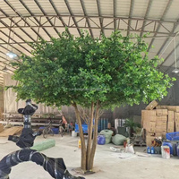 Arbre artificiel Polyscias, tronc en fibre de verre, feuilles en soie, feuillage réaliste, toucher authentique, résistant aux UV, écologique, Nouvel An