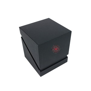 Paper <b>black</b> candle <b>gift</b> <b>box</b> with printing, customizable according to needs - Product Image 3