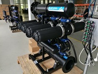 Filtre à disque automatique en métal de 130 microns avec moteur pour l'irrigation agricole, le lavage à contre-courant des eaux souterraines et des rivières
