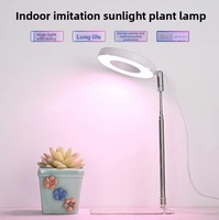 LED Pflanzenwachstumslampe Teleskopischer Engelsring Sukkulenten Rot-Blaues Licht Vollspektrum Grüne Blumen-Ergänzungsbeleuchtung