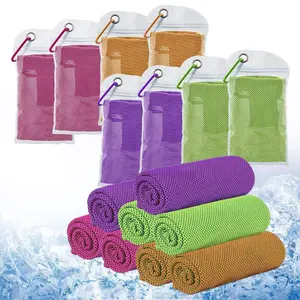 Eastsunshine Traveling Gym Sport Ice Cool Towel Customized outdoor portable cool sweat towel microfiber cooling towel with pack