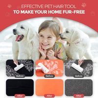 Rouleau anti-poils Double face pour animaux de compagnie, d'excellente qualité, avec auto-nettoyage, adapté aux chiens et chats