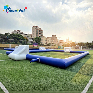 Gran Oferta Campo de Fútbol Jabonoso Inflable Listo para Enviar Juego Deportivo Inflable al Aire Libre Cancha Inflable de Fútbol y Baloncesto - Product Image 1