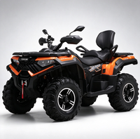 Quad 4x4 tout-terrain automatique certifié CEE avec suspension indépendante, pare-chocs en acier et pneus tout-terrain