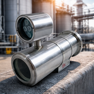 בית מצלמה במעגל סגור חסין פיצוץ באיכות גבוהה חיצוני האנגג'ואו IP67 נירוסטה 304 CMOS 5MP 1080P אפור עמיד בפני ונדליזם - Product Image 2