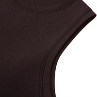 25227 Robe d'été pour femme, nouvelle collection, haute qualité, en maille extensible, col rond, coupe ajustée, sans manches, ornée de perles et de franges, élégante