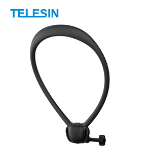 Soporte de Cuello TELESIN para <span class=keywords><strong>Go</strong></span> <span class=keywords><strong>Pro</strong></span> 13 /DJI <span class=keywords><strong>5</strong></span> <span class=keywords><strong>Pro</strong></span> /INSTA360 con Correas 360 °   Soporte de Cuello de Silicona para Disparos en Rotación - Product Image 3