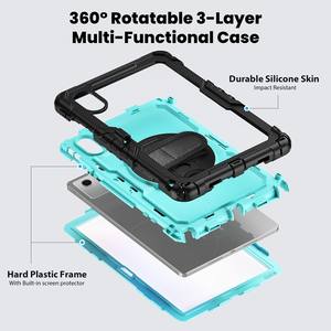 Funda Protectora Híbrida de Silicona y PC a Prueba de Golpes para Tablet con Soporte Giratorio y Ranura para Lápiz para Lenovo Idea <span class=keywords><strong>Tab</strong></span>/ K11 Gen 2/<span class=keywords><strong>Tab</strong></span> 10.1 - Product Image 2