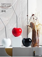 Moderne simple style européen lumière luxe grande cerise décoration sculpture modèle maison vente bureau hall décoration douce