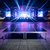 Plataforma Modular Portátil de Aluminio de 2x1m con 4 Patas, de Fácil Instalación, para Eventos y Conciertos al Aire Libre, Superventas
