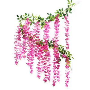 シミュレーション藤花装飾花ラップ天井プラスチック花植物エアコンチューブ閉塞