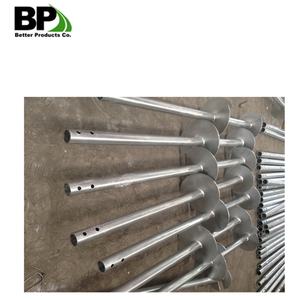 घर के निर्माण के लिए एएसटीएम ए153 गोल शाफ्ट हेलिकल पाइल्स को पूरा करने के लिए अधिक भार क्षमता वाली हॉट डिप गैल्वेनाइज्ड - Product Image 4