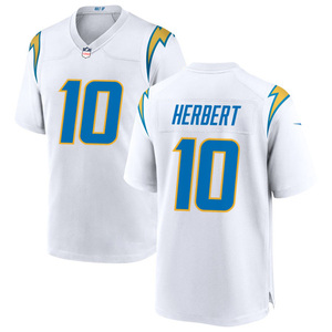 Maillots de football américain personnalisés 2026 blancs Los Angeles, uniformes brodés pour jeunes, vêtements de sport avec logos - Product Image 3