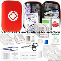 Vente flash Trousse de premiers soins en EVA avec fournitures médicales Sac médical à fermeture éclair pour les voyages en plein air Organisateur de survie en cas d'urgence