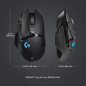 Ratón Inalámbrico para Juegos Logitech G502 HERO LIGHTSPEED, 2.4GHz, HERO 25600DPI, RGB, Apto para Jugadores de E-Sports - Product Image 5