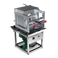 Presse à filtre à plaques et à cadres KFT-KC60 et petite machine de filtration d'huile adaptées aux petites entreprises.