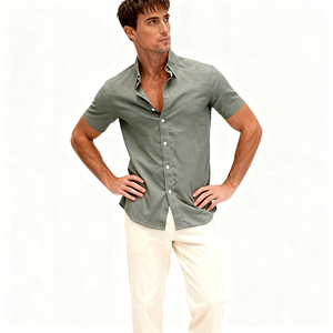 Dark Green Button Down Shirt - Stylish & Versatile