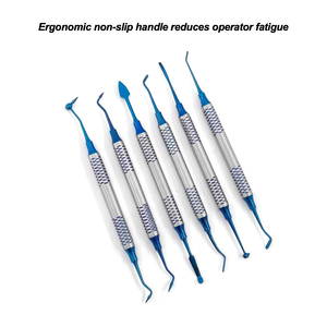 Kit d'instruments dentaires, spatule de remplissage en résine <span class=keywords><strong>composite</strong></span>, outils de remplissage, équipement hydraulique de thérapie <span class=keywords><strong>dentaire</strong></span> en métal, 6 pièces - Product Image 3