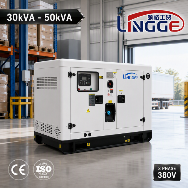 30kVA 40kVA 50kVA Silent Diesel Generator Set 3 Phase 380V Electric Genset for Industrial Commercial Backup Power