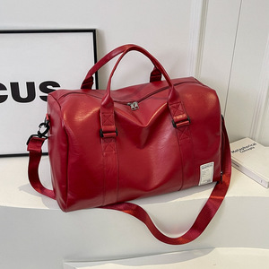 Sac de voyage et de camping personnalisé en cuir PU de qualité supérieure, grande capacité, pliable, écologique, résistant à l'eau, pour le sport et la gym - Product Image 1