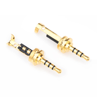 Adaptateur Audio Métallique Plaqué Or 2.5mm 4 Pôles Hifi 2.5 Jack Plug pour DIY Écouteur Casque Accessoires & Pièces