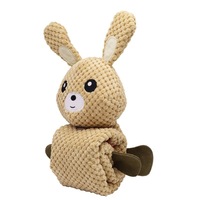 Jouet en peluche pour chien, résistant aux morsures, avec distributeur de nourriture et fonction d'entraînement olfactif, pour chiots et chiens de petite, moyenne et grande taille, idéal pour la mastication