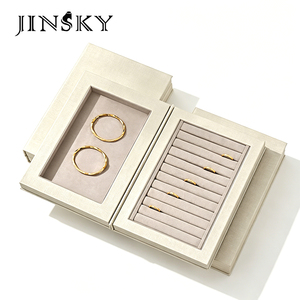High End Creative Book Flip Jewelry <b>Storage</b> Box Display Case for <b>Ring</b> Necklace Bracelet Custom Logo Wholesale - Product Image 1