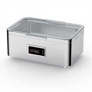 Chauffe-plats électrique en acier inoxydable pour buffet de restauration de luxe avec couvercle en verre - Product Image 5