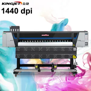 Pabrik xp600 format besar eco solvent printer 1.8m, kecil printer vinyl untuk stiker, harga flex mesin printer banner