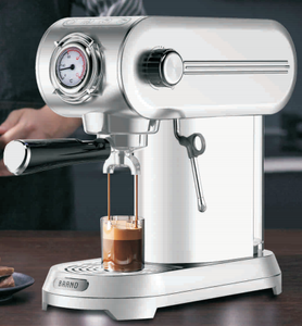 Electrodomésticos Máquinas de café pequeñas Steam <span class=keywords><strong>Express</strong></span> Coffee Maker SUS Body Espresso Machine Proveedor de fábrica - Product Image 1
