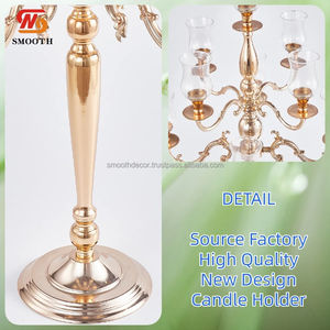 Chandelier de table de mariage en acrylique transparent à 9 têtes, design miroir, 118 cm, décoration de table, chandelier, porte-bougie, fête - Product Image 2