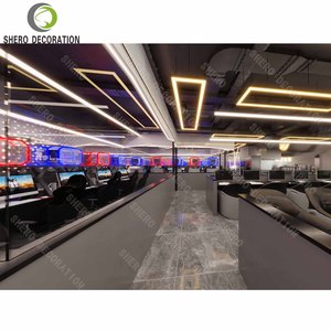 Projet clé en main de cybercafé haut de gamme avec système d'éclairage LED intelligent personnalisé et mobilier de jeu - Product Image 5