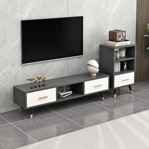 Mueble de <span class=keywords><strong>TV</strong></span> de lujo Simple <span class=keywords><strong>y</strong></span> moderno, pequeño <span class=keywords><strong>y</strong></span> estrecho para dormitorio principal, combinación de mesa de centro, <span class=keywords><strong>muebles</strong></span>, armario de suelo accesible para - Product Image 3