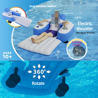 Plateforme flottante électrique gonflable en PVC YX 2026 NOUVEAU, chaise flottante à hélice, anneau flottant, conduite aquatique