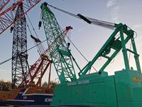 Grue sur chenilles hydraulique d'occasion Nissah DH700D 70 tonnes, moteur, boîte de vitesses, pompe, PLC d'origine japonaise, garantie 6 mois