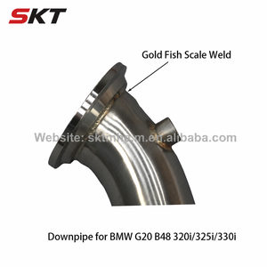 ท่อกลาง89มม. สำหรับ BMW G20 330I B48ท่อกลางสแตนเลส2.0ตัน - Product Image 4