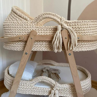 Panier à langer pour bébé en coton fait sur mesure avec matelas imperméable Panier de Moïse pour bébé